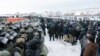 ОМОН разгоняет протестующих в городе Баймак, 17 января 2024 года