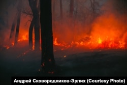 Пожар в Красноярске