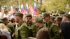  Митинг, посвященный проводам российским военнослужащих 47-й мотострелковой дивизии на войну в Украине, Севастополь, 27 сентября 2022 года