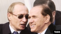 Vladimir Putin və Silvio Berluskoni, 2004