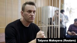 Алексей Навальный на заседании Тверского суда 