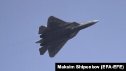 Российский истребитель СУ-57. Иллюстративное фото