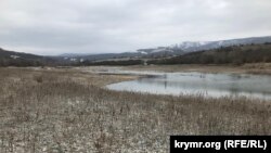 Белогорское водохранилище после таяния снега | Крымское фото дня