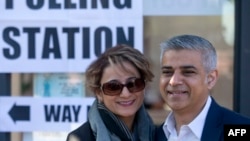 Sadiq Khan həyat yoldaşı Saadiya ilə