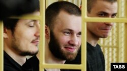 Владимир Илютиков, Александр Ковтун и Максим Кириллов на повторном рассмотрении дела "приморских партизан" 