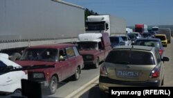 Участок трассы «Таврида» в Крыму. Май 2018 года