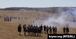 Современная реконструкция сражения при Альме. 2016 год