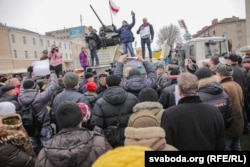 Митинг против "налога на тунеядство" в Гомеле, 19 февраля 2017 года