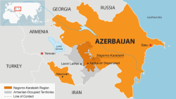 Azerbaijan -- Nagorno-Karabakh Map